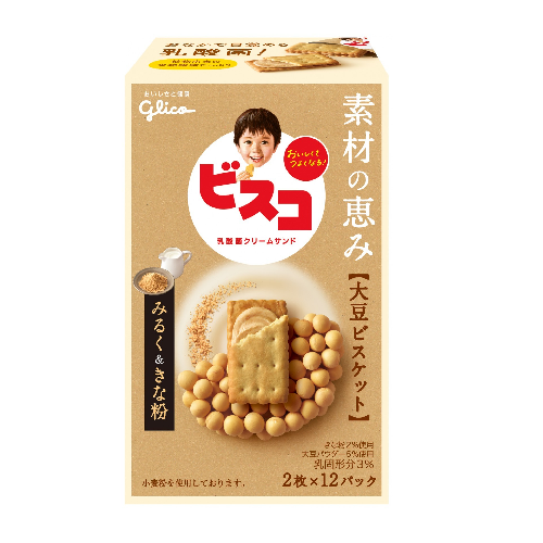 ﾋﾞｽｺ素材の恵み大豆ﾐﾙｸ＆きなこ